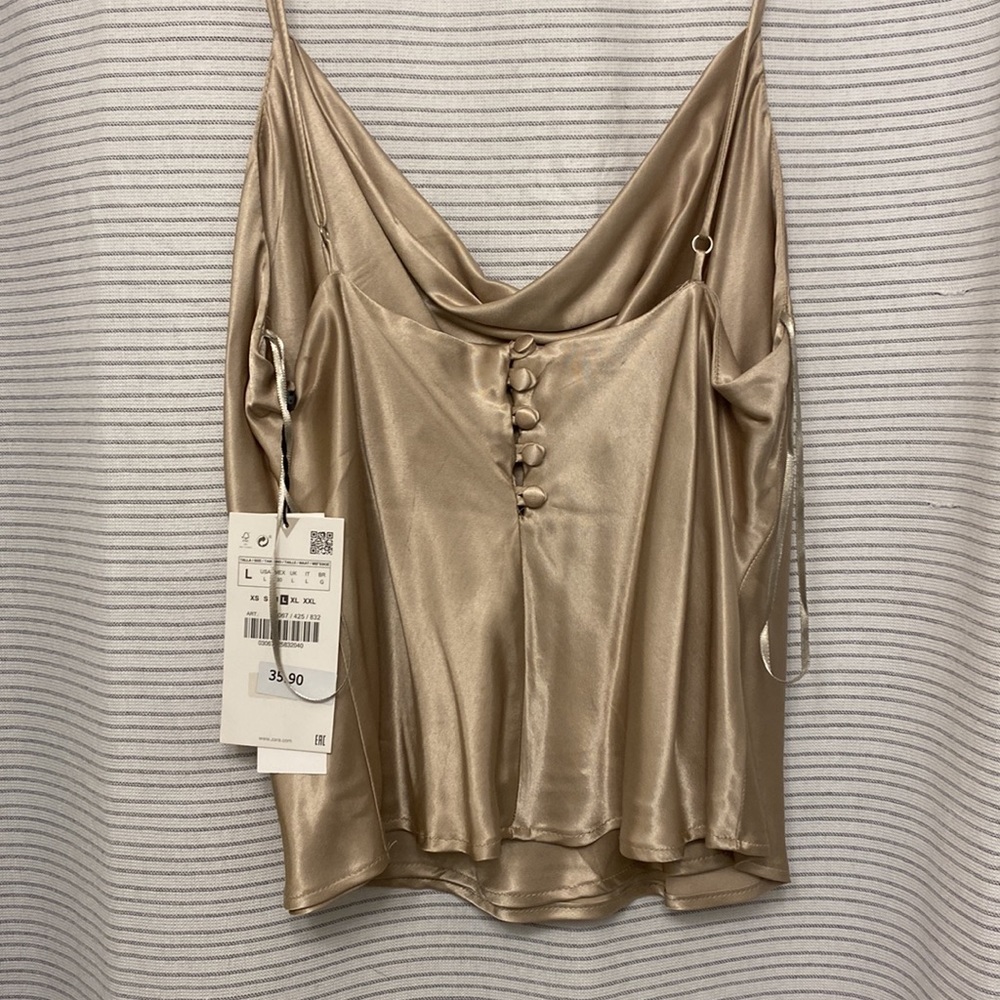 Zara Satin Effect Tank - Picture 4 of 6